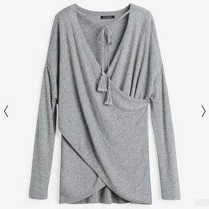 White House Black Market Gray Sweater